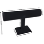 Black T-Bar Bracelet Display Stand Watch Jewellery Holder Rack