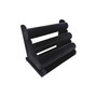 3 Tier Black Velvet Jewellery Display Stand Bracelet Watch Holder, product shown on a white background, standard product photograph