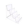 4 Tier Clear Acrylic Mobile Phone Display Stand Retail Jewellery Organizer