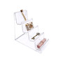 4 Tier Clear Acrylic Mobile Phone Display Stand Retail Jewellery Organizer