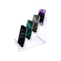 4 Tier Clear Acrylic Mobile Phone Display Stand Retail Jewellery Organizer