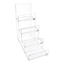 4 Tier Clear Acrylic Mobile Phone Display Stand for Retail Jewellery Long Lip