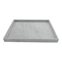 Grey Velvet Jewellery Organizer Tray Wood Ring Display 35×24×3cm