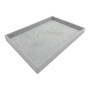 Grey Velvet Jewellery Organizer Tray Wood Ring Display 35×24×3cm