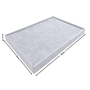 Grey Velvet 100 Grid Jewellery Organizer Tray Insert 35×24×3cm