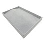 Grey Velvet Chain Jewellery Organizer Tray Necklace Display 35×24×3cm