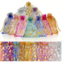 100x Organza Gift Bags 7x9cm Jewellery Wedding Party Favour