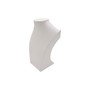 White Shiny Leatherette Necklace Bust Display Stand Jewellery Display