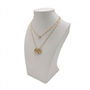 White Shiny Leatherette Necklace Bust Display Stand Jewellery Display, full-height product view on a white background, balanced, centred square layout