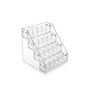 4 Tier Acrylic Cube Display Stand Countertop Organiser 20 Compartments