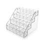 4 Tier Acrylic Cube Display Stand Countertop Organiser 20 Compartments