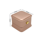 Luxury Rose Gold PU Leather Single Slot Ring Box Jewellery Case