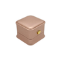 Luxury Rose Gold PU Leather Single Slot Ring Box Jewellery Case