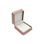 Luxury Rose Gold PU Leather Pendant Box Jewellery Gift Case