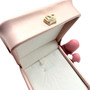 Luxury Rose Gold PU Leather Pendant Box Jewellery Gift Case, product shown against a coloured background, standard product photograph