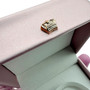 Luxury Rose Gold PU Leather Bangle Bracelet Box Jewellery Case