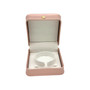 Luxury Rose Gold PU Leather Bangle Bracelet Box Jewellery Case