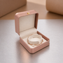 Luxury Rose Gold PU Leather Bangle Bracelet Box Jewellery Case