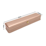 Luxury Rose Gold PU Leather Chain Display Box Jewellery Case