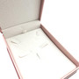 Luxury Rose Gold PU Leather Wedding Jewellery Set Box Case