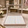 Luxury Rose Gold Leatherette Glass-Lid Jewellery Box for Chains