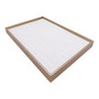 Luxury Rose Gold Jewelry Drawer Organizer 100-Grid Beige Velvet Insert, product shown on a white background, gallery image 6 of 9