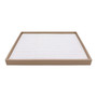 Luxury Rose Gold Jewelry Drawer Organizer 100-Grid Beige Velvet Insert