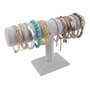 Grey Velvet T-Bar Bracelet Display Stand Watch Jewellery Holder