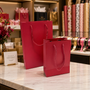 10x Blood Red Matte Gift Bag with Rope Handles - Small & Large