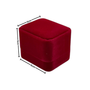 Red Velvet Ring Box Single Wedding Engagement Proposal Jewellery Gift Case