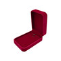 Red Velvet Pendant Box Vintage Wedding Engagement Jewellery Gift Case, product shown on a white background, standard product photograph