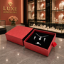 Calypso Coral Pull Out Jewellery Box for Earrings Pendant and Ring Set