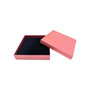 Calypso Coral Large Wedding Jewellery Set Gift Box with Black Insert, product shown on a white background, brightly lit product image