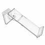 Clear Acrylic Rotating Shoe Display Stand for Slatwall Retail Shelving