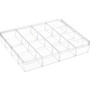 Clear Acrylic 16 Compartment Jewellery Nail Art Storage Box with Lid