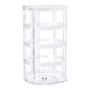 360 Rotating Clear Acrylic Earring Holder 4 Tier Jewellery Display Stand, full-height product view on a white background