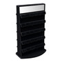 Black Velvet 60 Pair Rotating Earring Stand with Mirror 2 Sided Display