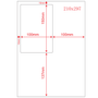 S17 A4 Integrated Labels 100mm x 150mm - Box of 1000, product shown on a white background