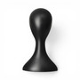 Black Plastic Female Mannequin Head Display Stand for Wigs, Hats