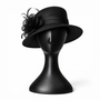 Black Plastic Female Mannequin Head Display Stand for Wigs, Hats