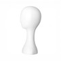 White Plastic Female Mannequin Head Display Stand for Wigs, Hats