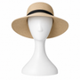 White Plastic Female Mannequin Head Display Stand for Wigs, Hats