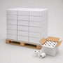 Pallet of 57 x 40mm Thermal PDQ Rolls – 100, 200 or 300 Boxes