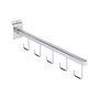 Straight 5 Hook Arm for Slatwall