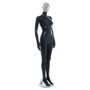 Female Mannequin – Black Finish with Chrome Head