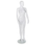 Female Mannequin – Abstract Head – Gloss White – Pose 4