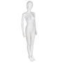 Female Mannequin with Moulded Head – Matt White