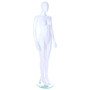 Female Mannequin – Egg Head with Ears – White Finish