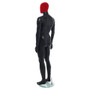 Male Mannequin – Black Finish with Red Pile Head