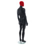 Male Mannequin – Black Finish with Red Pile Head